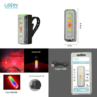 SINALIZADOR DE SEGURANÇA BICICLETA LEON GTS
