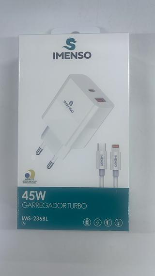 CARREGADOR TURBO 45W IMENSO