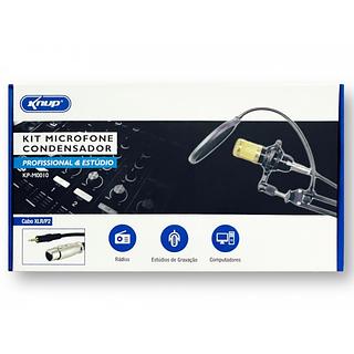 KIT MICROFONE CONDENSADOR KNUP