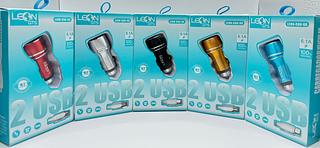 CARREGADOR VEICULAR 2 USB LEON GTS