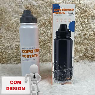 COPO TERMICO PORTATIL 1000ML (COM DESIGN)