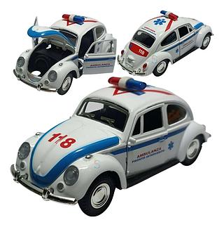 CARRINHO DE FERRO AMBULANZA 118 FUSQUINHA AP TOYS