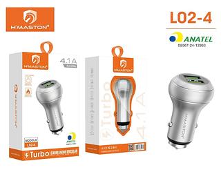 CARREGADOR VEICULAR 4.1A TURBO HMASTON
