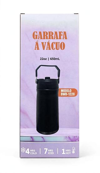 GARRAFA A VACUO 22OZ 650ML AÇO INOXIDAVEL