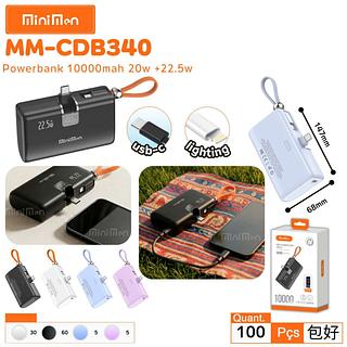 MINI POWER BANK TIPO-C E LIGHTNING 22.5W 10000MAH MINIMEN
