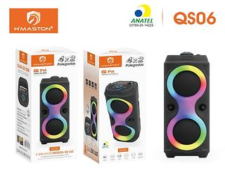 CAIXA DE SOM FM 4X2 POLEGADAS RGB H'MASTON