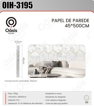 PAPEL DE PAREDE 45*500CM OÁSIS MARKET