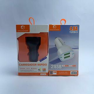 CARREGADOR VEICULAR 4.8A 2USB HMASTON