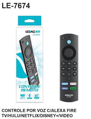 CONTROLE REMOTO POR VOZ COM ALEXA FIRE TV COM HULU NETFLIX/DISNEP/PRIME VIDEO LELONG