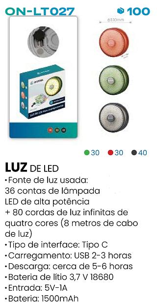 LUZ DE LED PARA ACAMPAMENTO ONISTEK