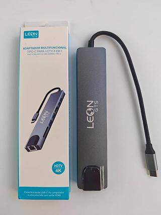 ADAPTADOR MULTIFUNCIONAL TIPO-C PARA HDTV 8 EM 1 LEON GTS