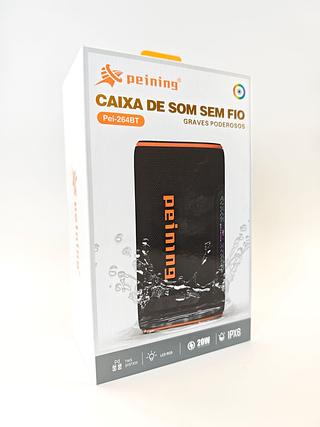 CAIXA DE SOM SEM FIO GRAVES PODEROSOS 20W IPX6 PEINING