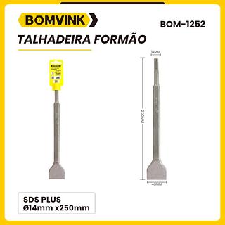 TALHADEIRA FORMÃO 40MM SDS PLUS 14MM X250MM BOMVINK