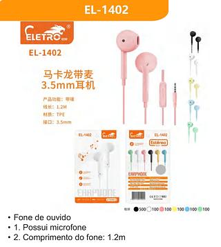FONE DE OUVIDO EARPHONE STEREO ELETROMEX
