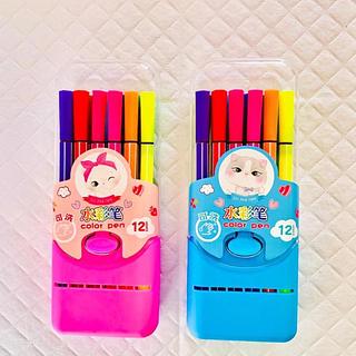 CANETA HIDROGRAFICA 12 COLORS COLOR PEN