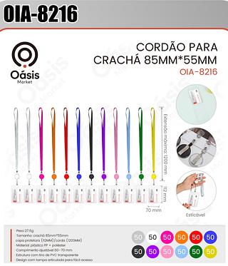 CORDÃO PARA CRACHÁ 85MM*55MM OÁSIS MARKET