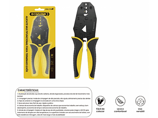 ALICATE MULTIFUNCIONAL PARA TERMINAIS ILHOS BOMVINK
