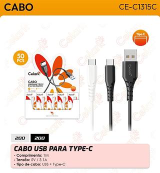 CABO USB 3.1A-1M-DADOS CELARK
