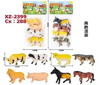 CONJUNTO DE MINIATURA DE ANIMAIS DE FAZENDA TCZ KIDS