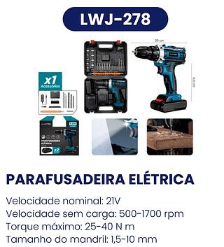 PARAFUSDEIRA ELETRICA LUATEK