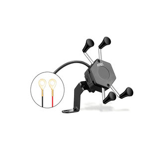 SUPORTE CELULAR MOTO ORIGINAL 5V-2.4A ATEC