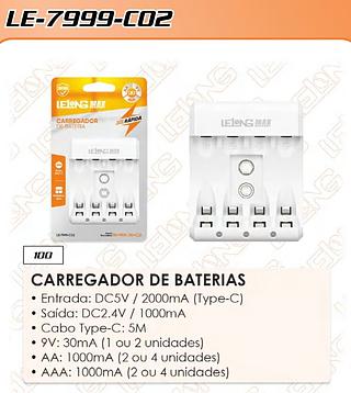 CARREGADOR DE BATERIAS LELONG MAX