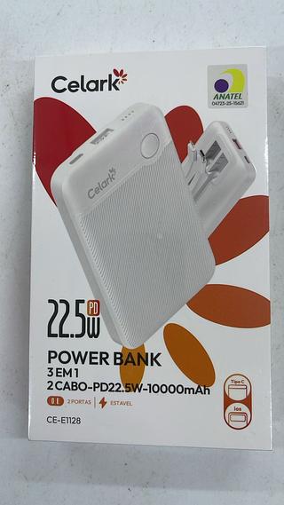POWER BANK 3 EM 1 CABO-PD22.5W-10000MAH CELARK