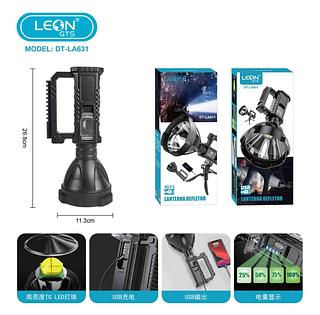 LANTERNA REFLETOR USB LEON GTS