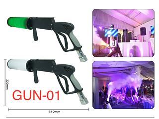 PISTOLA DE FUMAÇA CO2 COM LED RGB