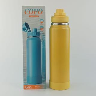 GARRAFA TERMICA A VACUO CAPACIDADE 1000ML COM ALÇA