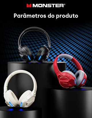 FONE DE OUVIDO WRELESS GAMINNG HEADPHONES MONSTER