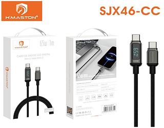 CABO DE DADOS TURBO TIPO-C PARA TIPO-C 65W 1M H'MASTON