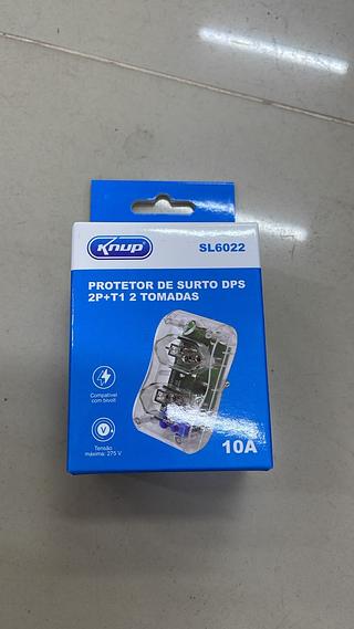 PROTETOR DE SURTO DPS 2P+T1 2 TOMADAS 10A NUP