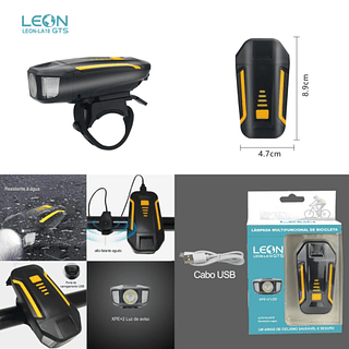 SINALIZADOR LAMPADA MULTIFUNCIONAL DE BICICLETA LEON (NAO ESTADO)