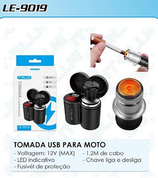 TOMADA USB PARA MOTO IT-BLUE