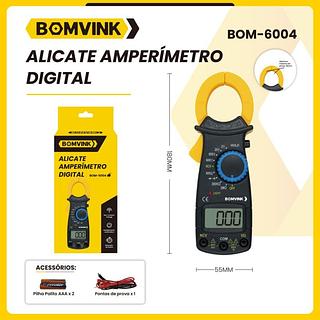 ALICATE AMPERÍMETRO DIGITAL BOMVINK