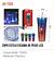 COPO DE ESCAMA DE PEIXE LED 750ML MATERIAL PLASTICO TOMATE