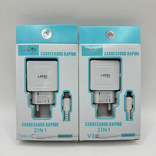 CARRAGADOR RAPIDO 2 EM 1 USB LEON