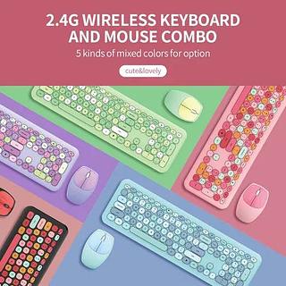 TECLADO E MOUSE SEM FIO KNUP