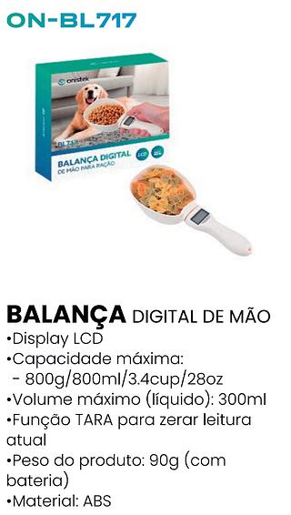 BALANÇA DIGITAL DE MÃO PARA RAÇÃO 800G ONISTEK