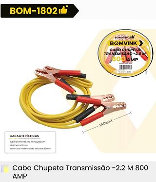 CABO AUXILIAR DE PARTIDA 800AMP BOMDER/BOMVINK