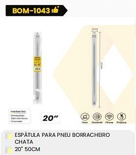 ESTÁTULA PARA PNEU BORRACHEIRO CHATA 20''50CM BOMVINK