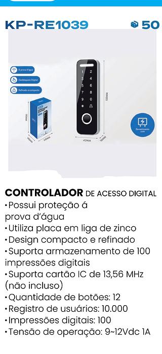 CONTROLADOR DE ACESSO DIGITAL KNUP