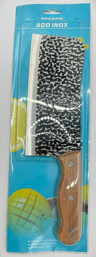 FACA PARA COZINHEIRO AÇO INOX BRASWEI