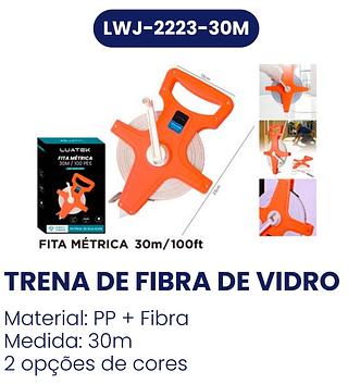 FITA METRICA 30M/100FT RESISTENTE LUATEK