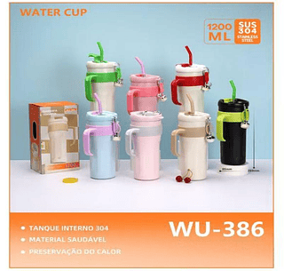 GARRAFA TERMICA 1200ML(COM DESIGN)