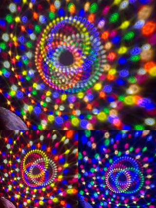 LK-306 GLOBO MAGICO LED DE CRISTAL COM 9 CORES LUATEK