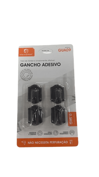 GANCHO ADESIVO PARA CASA CARGA MAXIMA 0.5KG HMASTON