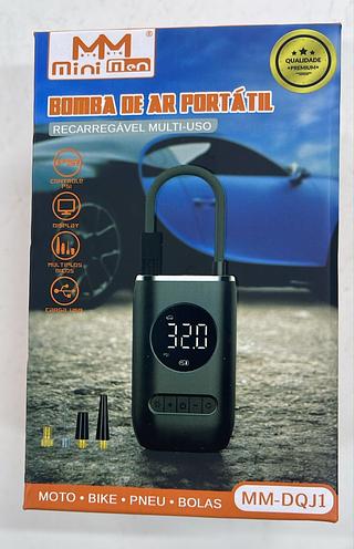 BOMBA DE AR PORTATIL RECORREGAVEL MULTI-USO