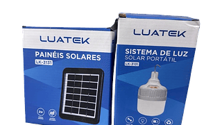 KIT SISTEMA DE LUZ SOLAR PORTATIL LUATEK